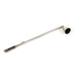 American combination silver taper stick holder and snuffer, Napier, sterling, 22.5 cm