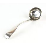 George IV Scottish silver ladle, by Cameron of Dundee 1821, with monogrammed terminal, 14.5 cm long,