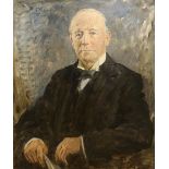 R G Eves, Portrait of The Right Hon. Viscount Runciman of Doxford, oil on canvas, signed top left,