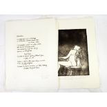 Portfolio of etchings based on poems of Brian Patten by Linda Sutton (British, b.1947), consisting