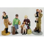Two limited edition Royal Doulton 'Children of the Blitz' figures, 'The Girl Evacuee' HN3203, no.