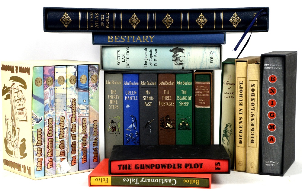 The Times Atlas of the World, 11th edition, 2005 and 11 Folio Society volumes including P.G.