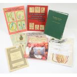 Greenaway, Kate. The Kate Greenaway pattern book and various sewing related cross stitch kits, a