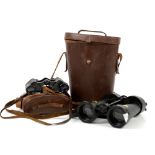 Pair of WWII Royal Navy Barr & Stroud 7x CF41 binoculars, A.P. No. 1900A, serial no. 72353, in