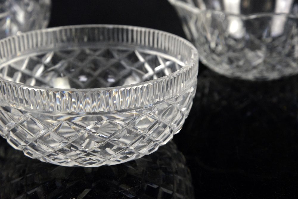 Waterford crystal basket, h18cm, fruit bowl, 23cm diameter, and another Waterford bowl, 20cm - Image 3 of 3