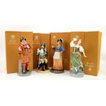Royal Doulton Gilbert and Sullivan characters: Ruth HN2900, The Pirate King HN2901, Colonel