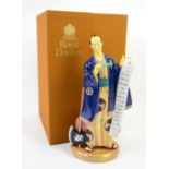 Royal Doulton Gilbert and Sullivan figure of Koko from the Mikado, HN2898, h30cm, boxed Overall good
