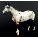 Beswick Appaloosa stallion, 20cm high,