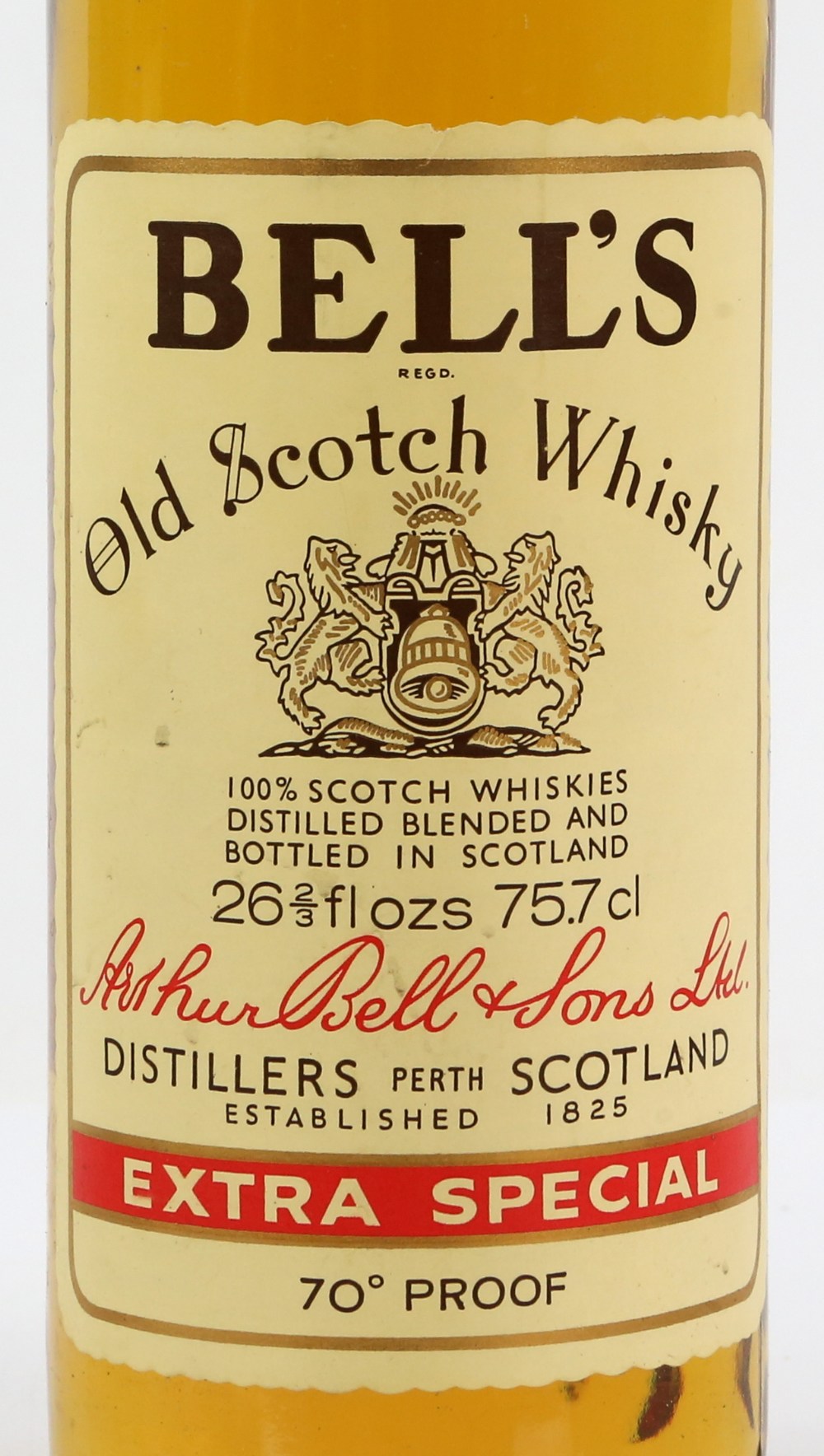 Eight bottles of Bell’s Extra Special Late, 1970s Blended Scotch Whisky, 26 2/3 ounces (8) - Image 2 of 2