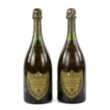 Two bottles of Moet et Chandon Champagne Cuvee Dom Perignon Vintage 1970, 770ml (2)