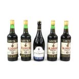 Ten bottles of Sherry to include nine bottles of Oloroso Exquisite Sherry, one bottle of Antonio