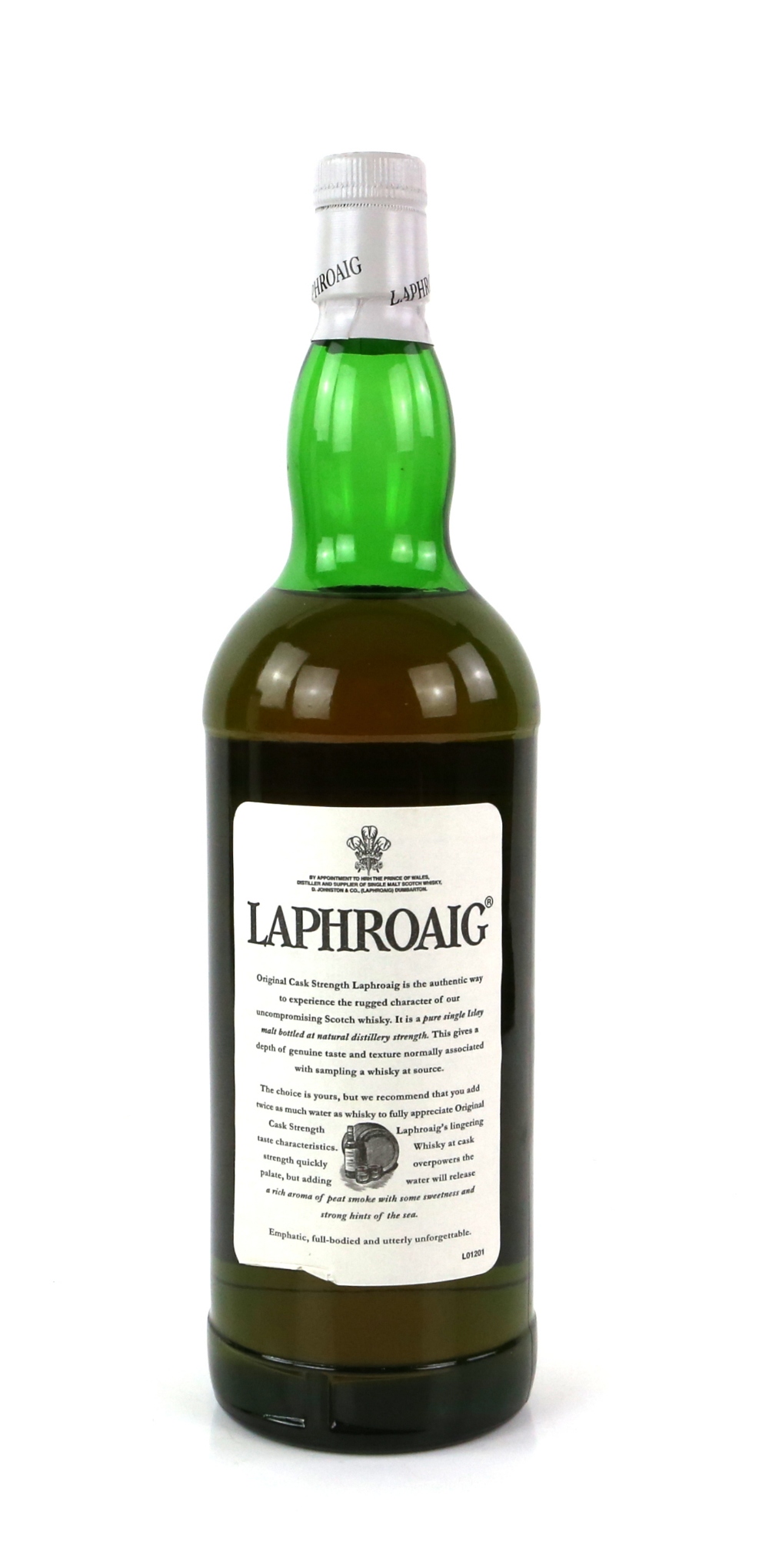 One bottle of Laphroaig Single Islay Malt Scotch Whiskey, aged 10 years, 1 litre, in presentation - Image 3 of 3