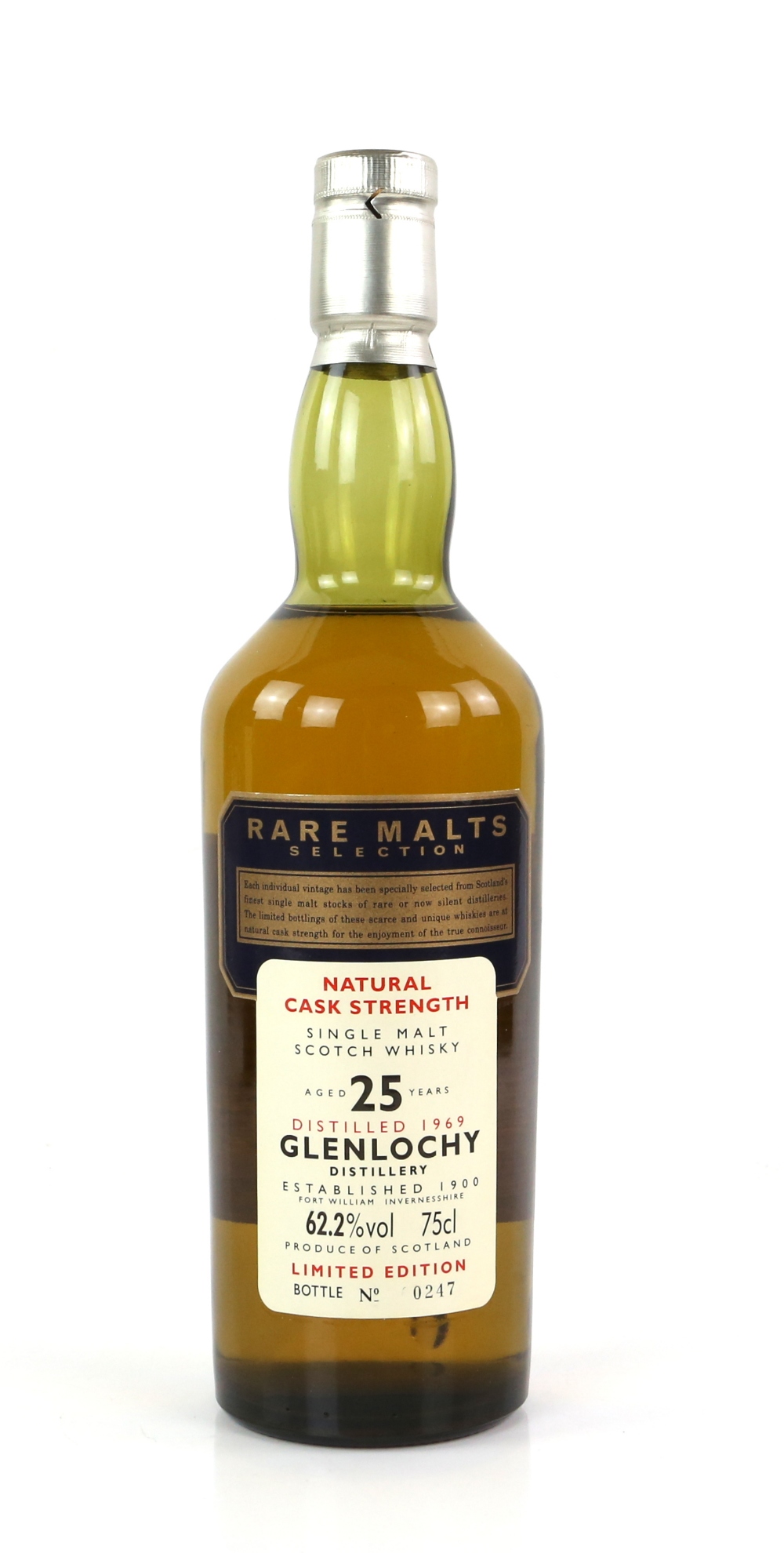 One bottle of Glenlochy 1969 Rare Malt 25 Year Old Natural Cask Strength Whisky, limited edition - Image 2 of 5