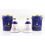 Two Bell's Royal Decanters of Old Scotch Whisky, 1988, to commemorate the birth of Princess