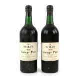 Two bottles of Taylor 1970 Vintage Port, bottled 1972, shipped by Taylor Fladgate & Yeatman