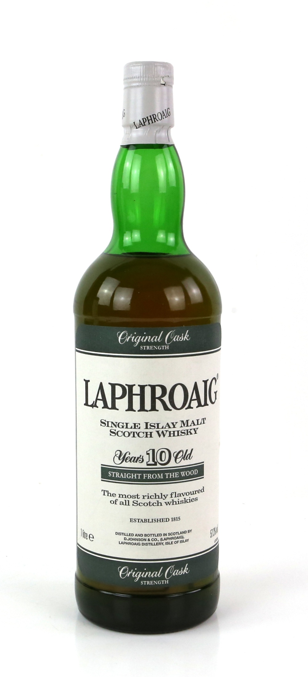 One bottle of Laphroaig Single Islay Malt Scotch Whiskey, aged 10 years, 1 litre, in presentation - Image 2 of 3