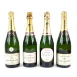 Four bottles of champagne to include Laurent-Perrier La Cuvee Champagne, one bottle of Laurent-
