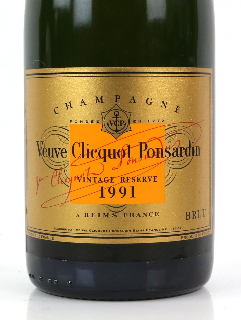 Seven bottles of Veuve Clicquot Ponsardin Vintage Reserve 1991 Champagne, 75cl (7) - Image 3 of 3