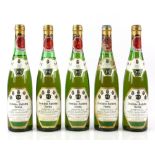 Five bottles of Bernkasteler Kurgurstlay Riesling, Mosel-Saar-Ruwer wine, 1980 vintage, together