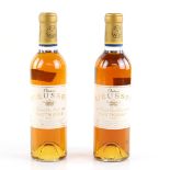 Two bottles of Chateau Rieussec, 1er Grand Cru Classe Sauternes, 1997, 375ml (2)