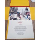 LIMITED EDITION LITHOGRAPH BY SARA OGILVIE EDINBURGH 97TH COMMONWEALTH HEADS OF STATE