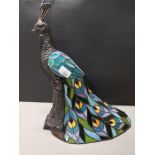 PEACOCK TIFFANY STYLE TABLE LAMP