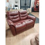 OXBLOOD ELECTRIC RECLINING CHAIR