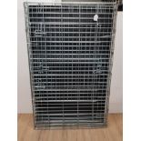 LARGE COLLAPSIBLE METAL DOG CAGE