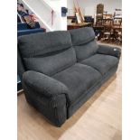 MODERN 3 SEATER SOFA IN A CHENILLE FABRIC