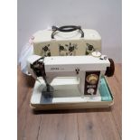 VINTAGE JONES VX500 SEWING MACHINE IN ORIGINAL CARRY CASE