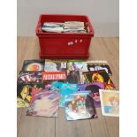 BOX OF MIXED 45S SINGLE RECORDS