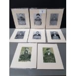 LOT CONTAINING 16 MODERN PHOTOGRAPHIC PRINTS OF VINTAGE MUGSHOTS FROM THE 1900S ALL FROM NORTH