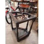 VINTAGE OAK STICK AND UMBRELLA STAND