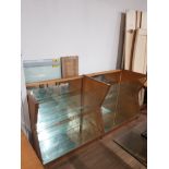 LARGE 1950S SLIDING DOOR SHOP DISPLAY CABINET SAS