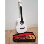 LAPAZ ACOUSTIC GUITAR TOGETHER WITH ONE OTHER IN CASE