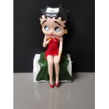 CAST METAL SITTING BETTY BOOP FIGURINE