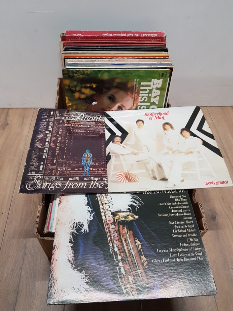 A BOX OF ASSORTED LP RECORDS