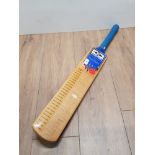 A CRICKET BAT SIGNED BY THE ENGLAND TEAM INC ALISTAIR BROWN AND MARK BUTCHER