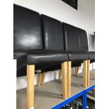 4 LEATHERETTE CHAIRS