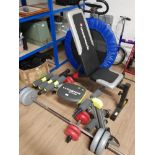 MAXIMUSCLE WEIGHT WEIGHT BENCH DUMBBELLS ETC