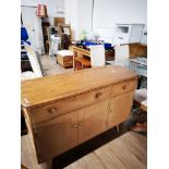 1970S ERCOL 2 DRAWER OVER 3 CUPBOARD SIDEBOARD