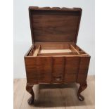 SMALL WALNUT SEWING BOX