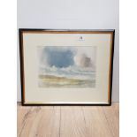 LEONARD EVETTS 1909 1997 ABOVE ELSDON WATERCOLOUR 19 X 26CM SIGNED BOTTOM RIGHT FRAMED