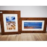 2 NICELY FRAMED LIMITED EDITION PHOTOGRAPHS BY RICHARD KNAPPER TYNEMOUTH LONGSANDS 8/100 AND TOWARDS