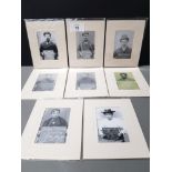 LOT CONTAINING 16 MODERN PHOTOGRAPHIC PRINTS OF VINTAGE MUGSHOTS FROM THE 1900S ALL FROM NORTH