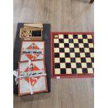 VINTAGE MONOPOLY BOARD GAME AND CHESS SET WITH PIECES