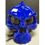 BLUE SKULL BIKE SAFETY HELMET SIZE XXL