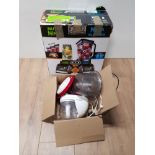 BOXED NUTRI NINJA 1500W JUICER TWO FUNCTIONS ONE BASE TOGETHER WITH KENWOOD MIXER