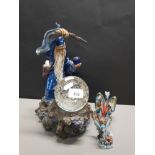 BATTERY POWERED WIZARD AND MYSTIC BALL TOGETHER WITH DRAGON FIGURES