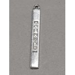 WHITE GOLD AND DIAMOND CHIP PENDANT 1.2G GROSS WEIGHT